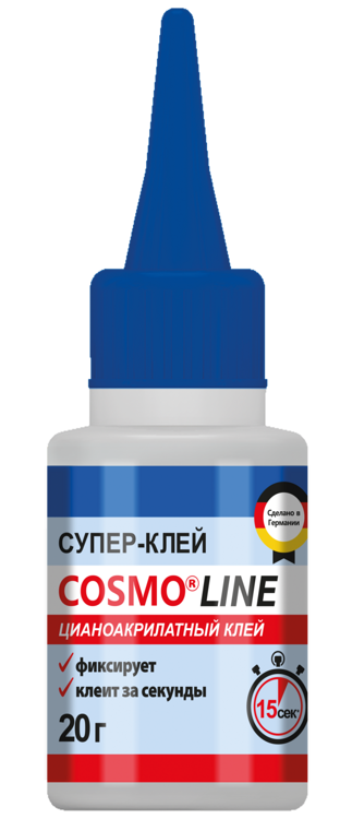 COSMO LINE CA-500.390 Клей секундный, 20 гр.
